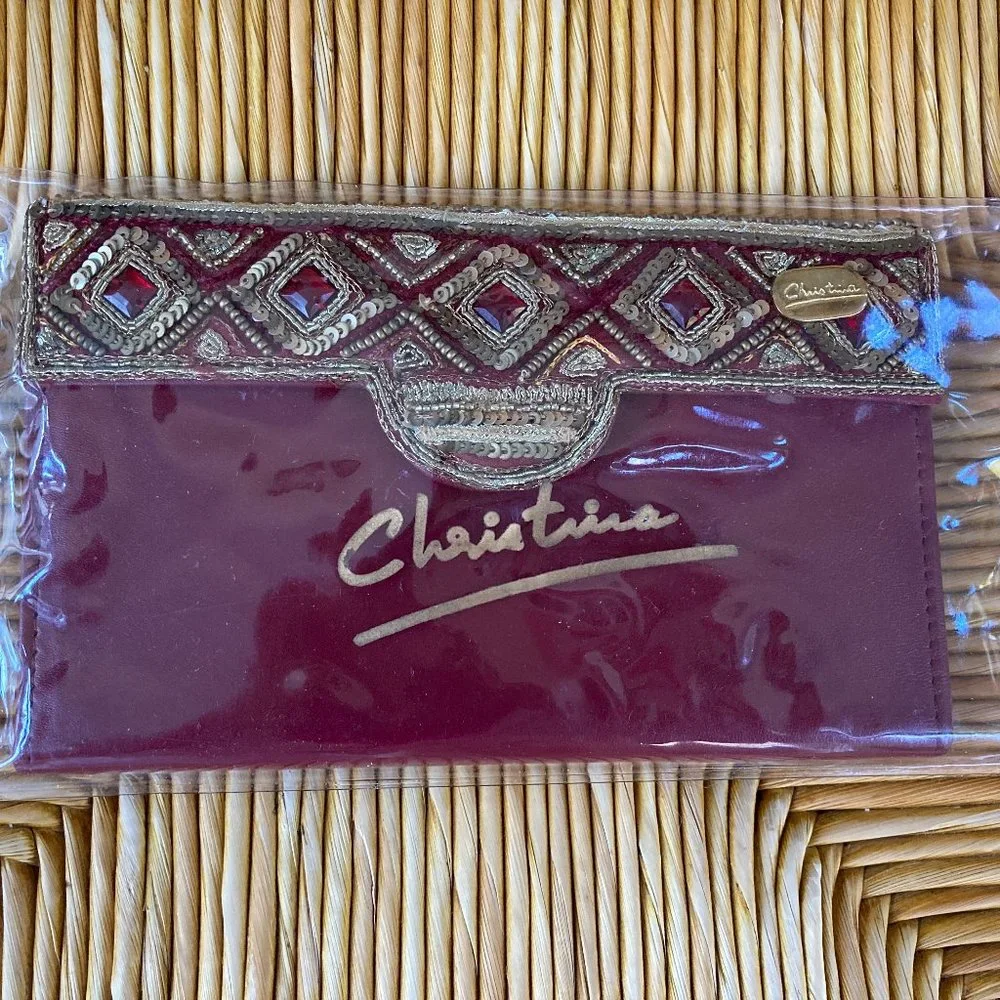 🆕Christina Leather Embellished Wallet - NEW